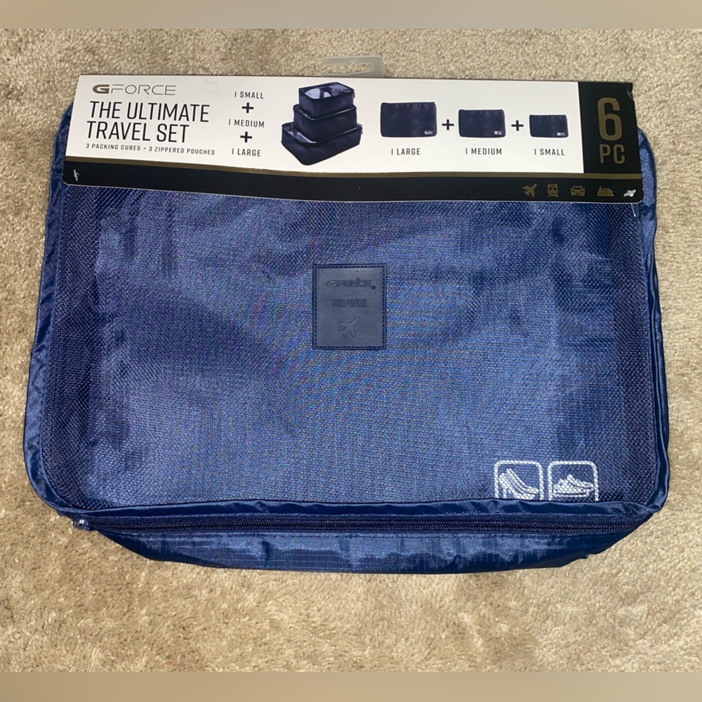 GForce Ultimate Travel Set- 6 Piece Packing Cubes
